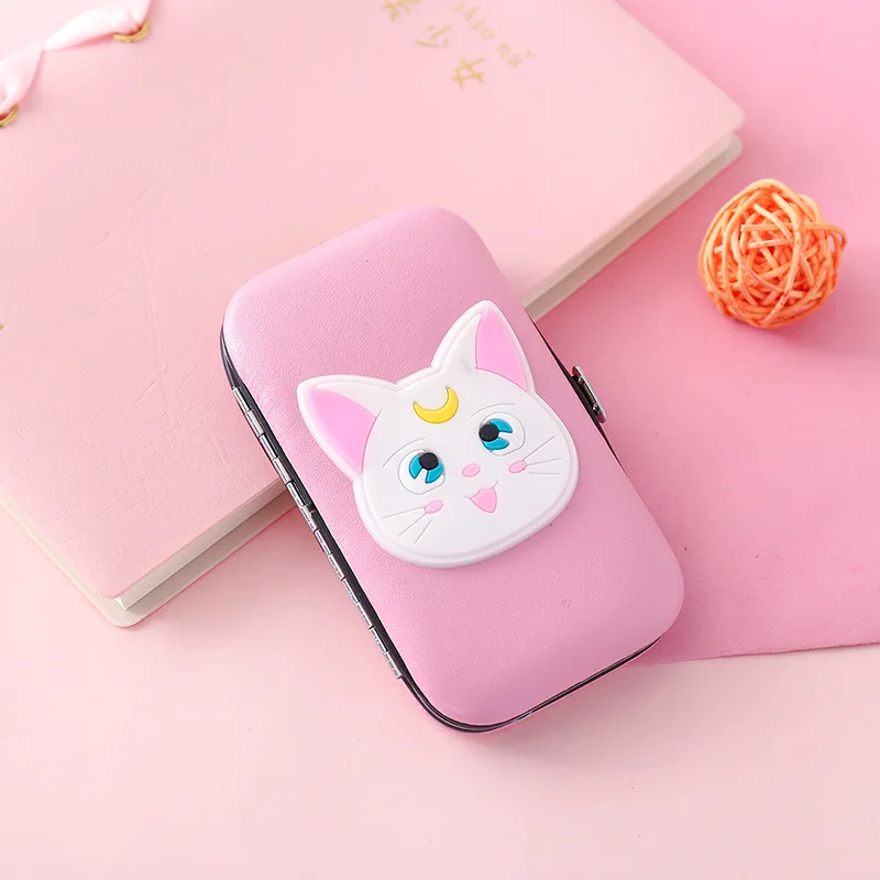 Сэйлор Мун Луна Cardcaptor Sakura искатель карт Sakura розовое нижнее белье с принтом Симпатичные кисточки, набор из 7 шт, Нержавеющая сталь ногтей ножницы, кусачки Рождественский подарок