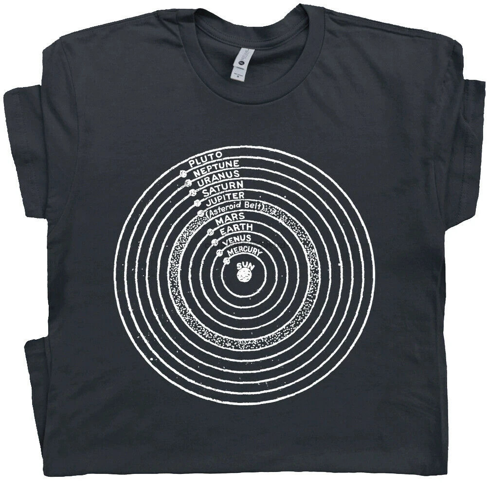 Футболка с планетами солнечной системы наука гик астрономия галактика уран