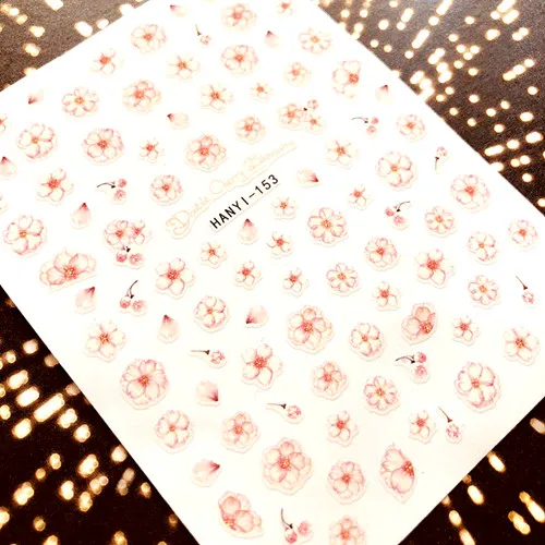 Hanyi-153 Новейшие 3d наклейки для дизайна ногтей SOLONAIL hanyi-19 flower-19 Stamp шаблон Переводные картинки инструмент DIY Инструменты для украшения ногтей - Цвет: Hanyi-153