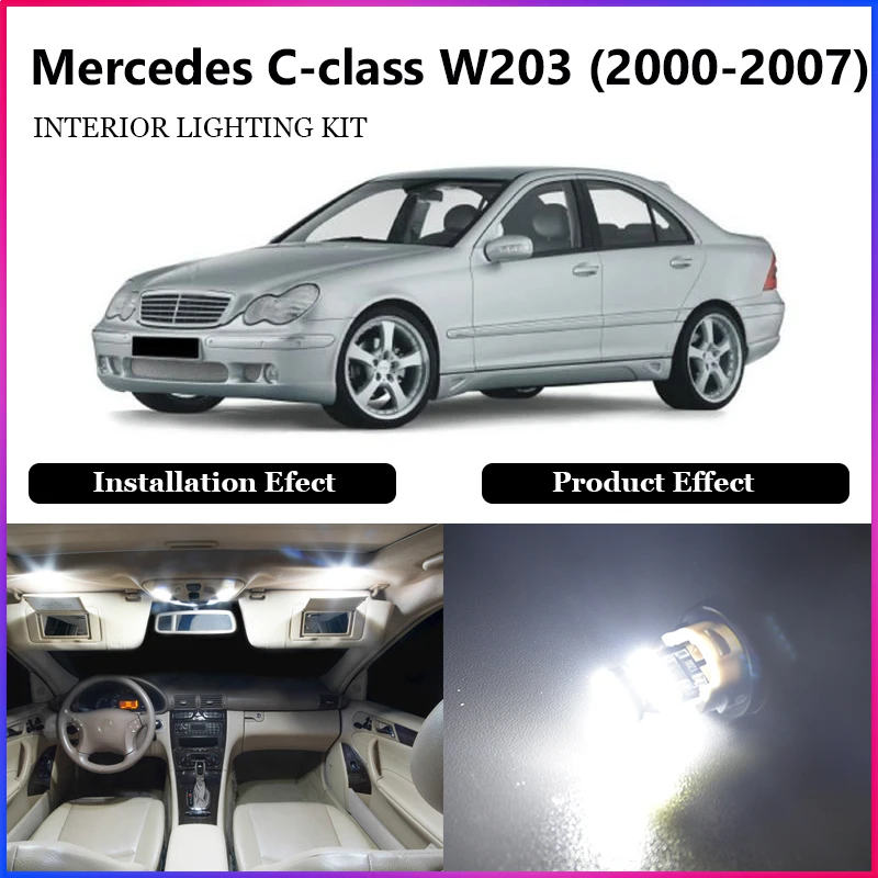 

ShinMan 19X светодиодный автомобильный светильник Автомобильный светодиодный внутренний автомобильный светильник для Mercedes-Benz W203 C-Class 2001-2007 све...