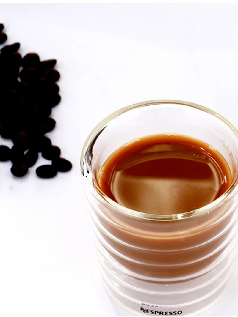 

Coffee Cup 85/150ml Nespresso Double Wall Glass Coffee Mug Clear Insulated Espresso Cups Heat-resistant Tea Cup Lead-free Glass