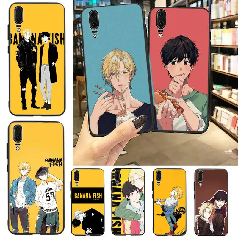 

Anime Banana Fish Phone Case For Huawei P20 P30 P40 lite Pro P Smart 2019 Mate 10 20 Lite Pro Nova 5t