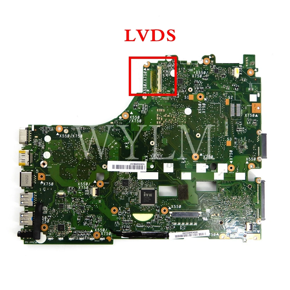 Материнская плата X550ZE FX7600 материнская для процессора LVDS интерфейс PM ASUS X550ZA X550Z