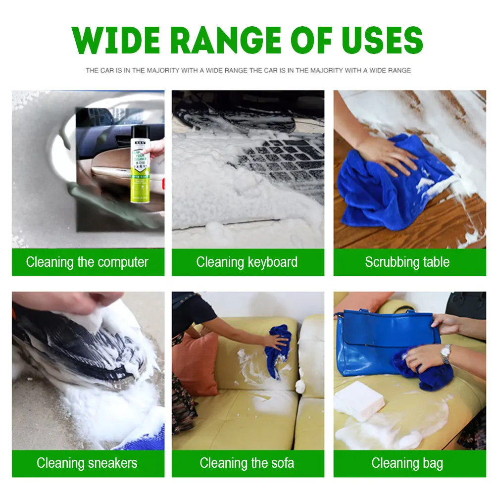 Универсальное средство для очистки салона автомобиля 650 мл пенопласт моющее