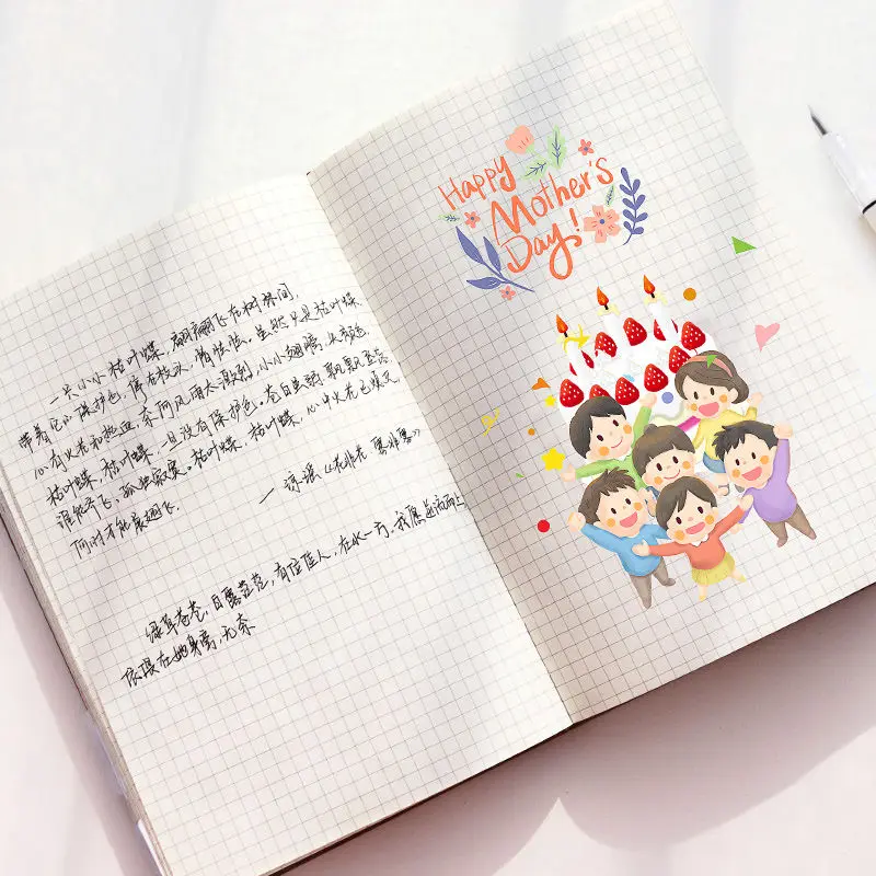 

Fresh Arts Grid Notebooks Agenda Planner Personal Notebook Budget Book Notepad Office School Supplies Pocket Planner