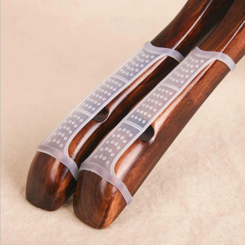 100 шт. силиконовая вешалка для одежды нескользящая полоса эластичная аксессуар