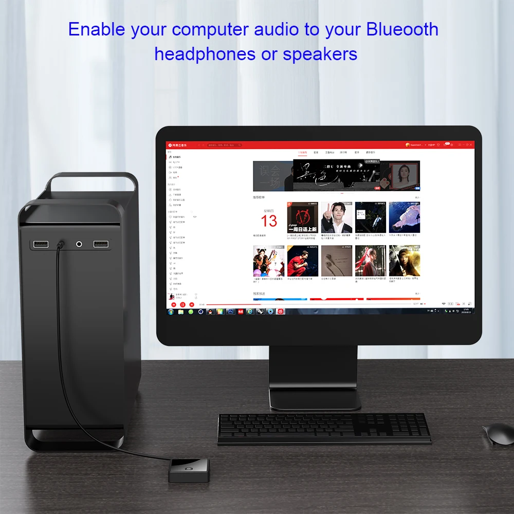 

Bluetooth Receiver 5.0 Transmitter Adaptador 3.5mm AUX Jack Stereo Music Wireless Audio Adapter For Car TV PC Headphone Speaker