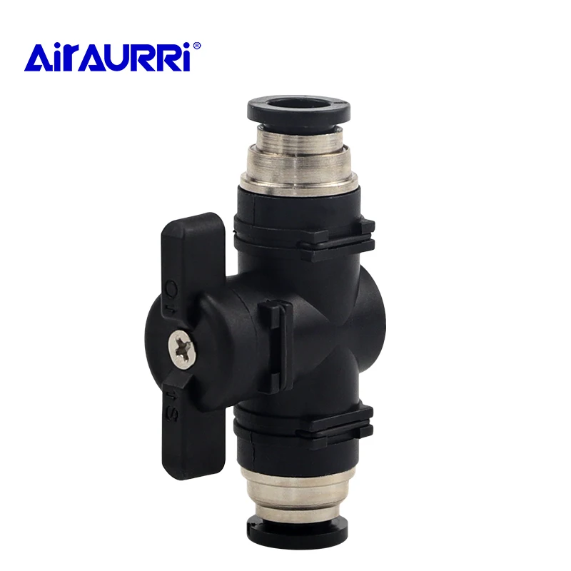 

BUC4 6 8 10 12MM Hand To Turn Pneumatic Switchv Pneumatic Push In Quick Connector Hand Valve