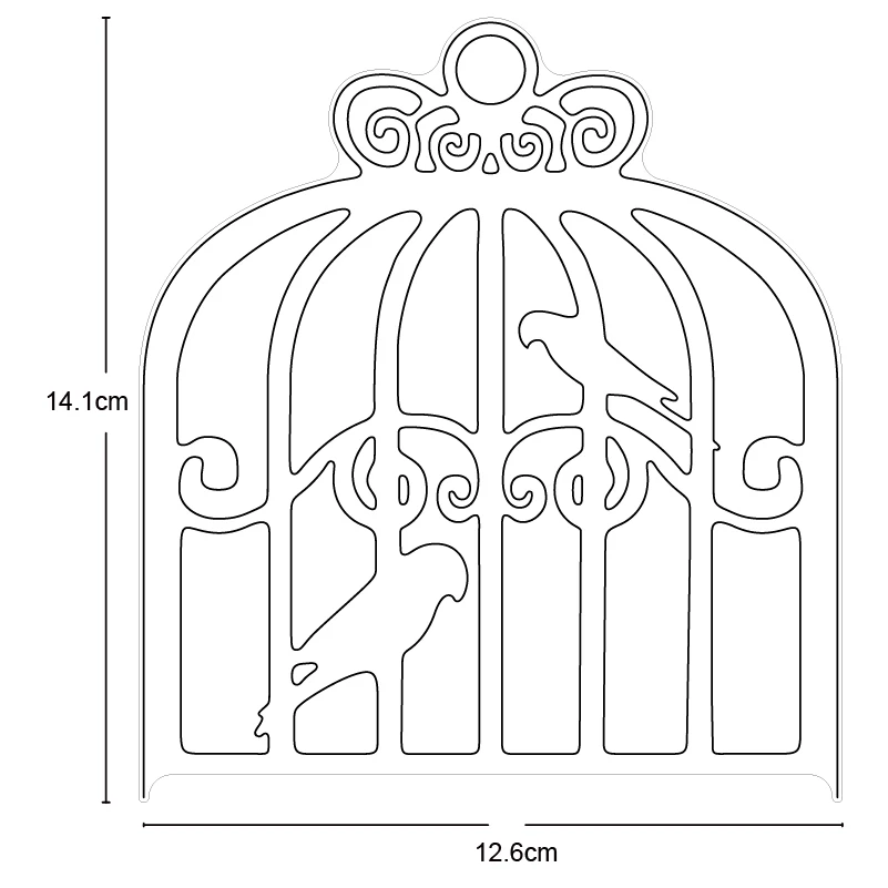 birds cage Metal Cutting Die Stencil for DIY Embossing Paper Photo Album Gift Cards Making Scrapbooking Craft Mould Dies | Дом и сад