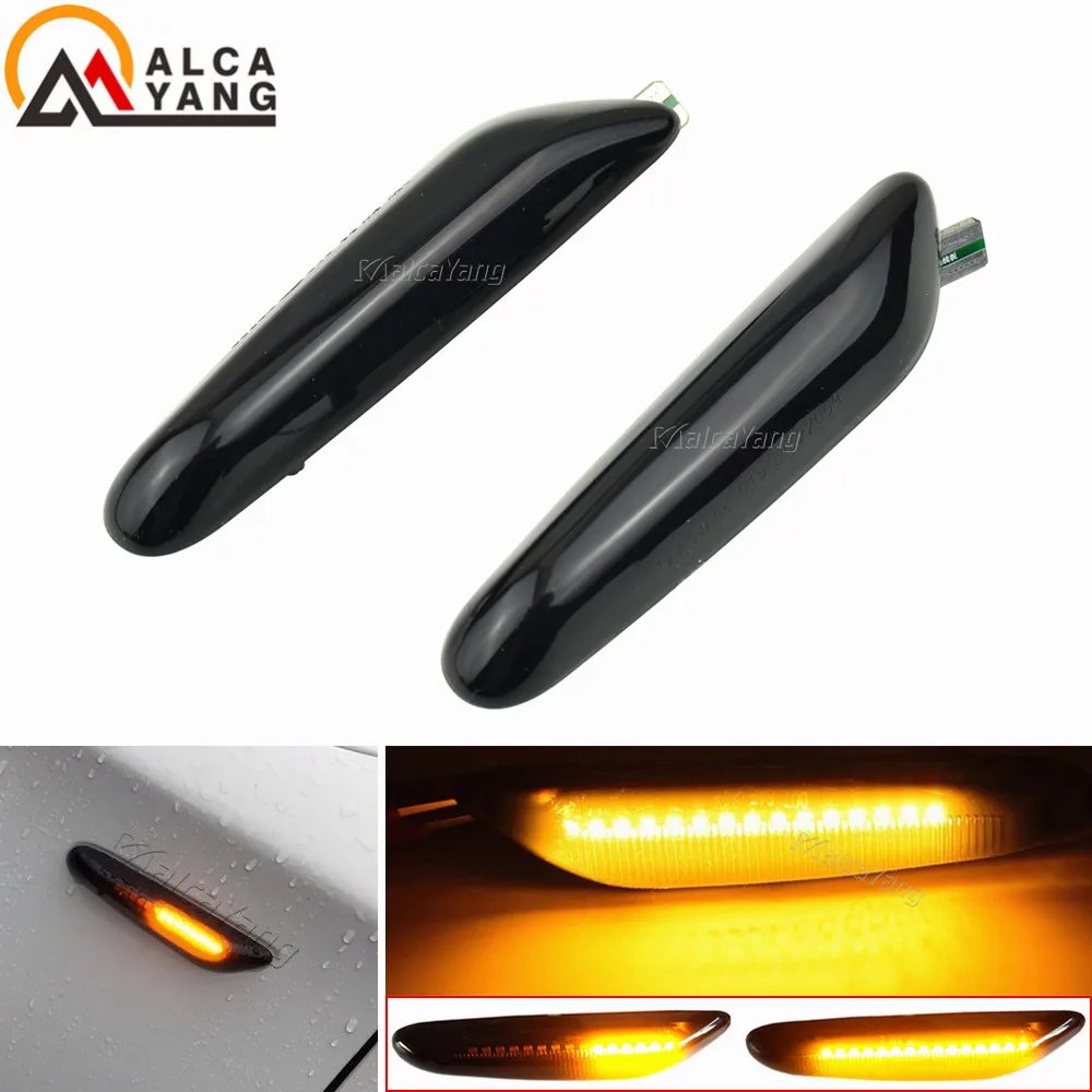 

Sequential Flashing LED Turn Signal Side Marker Light Blinker for BMW X3 E83 X1 E84 X5 X53 E60 E61 E46 E81 E82 E90 E92 E87 E88