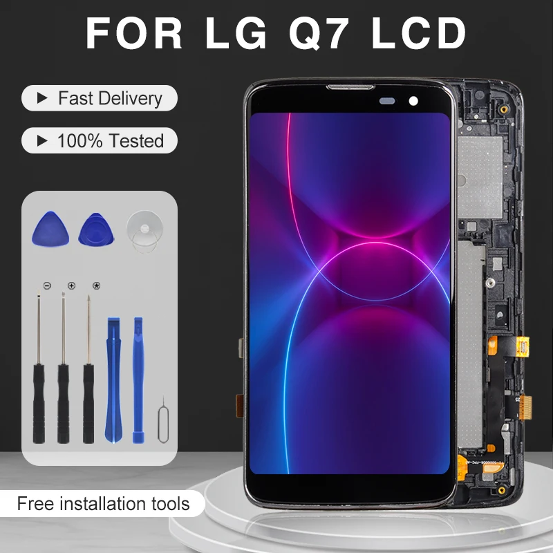 

Catteny дисплей для LG X210 ЖК-панель с сенсорным экраном дигитайзер замена X210bsy для LG Q7 сборка бесплатная доставка с рамкой