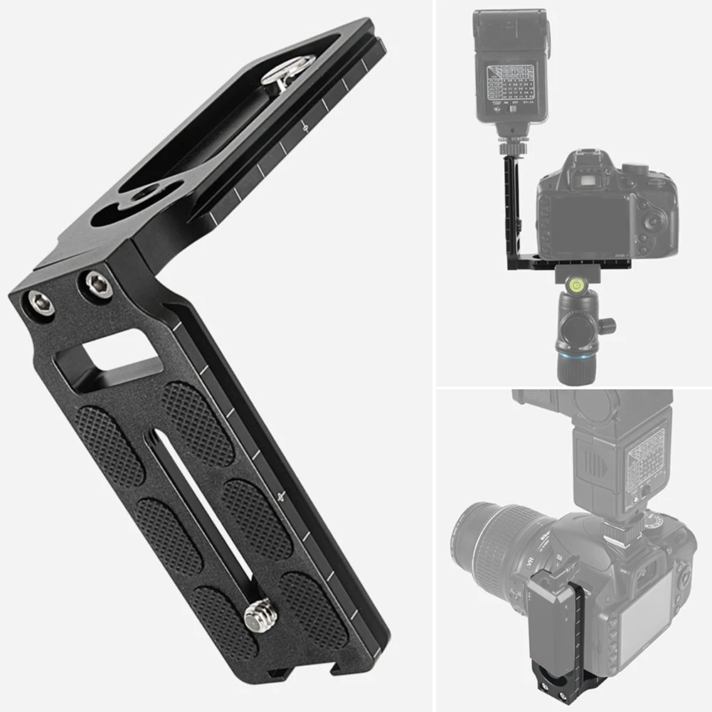 

DSLR Camera Mount Tripod Head Photography Plate Bracket Portable Quick Release With Screw L Shaped Switching Ergonomics #920