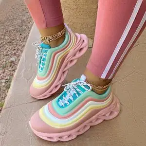 

Women Flats Casual Shoes Woman Lace Up Plus Size Sports Sneaker Candy Cute Sweet Shoe Chaussures Femme Zapatos Mujer Sapato