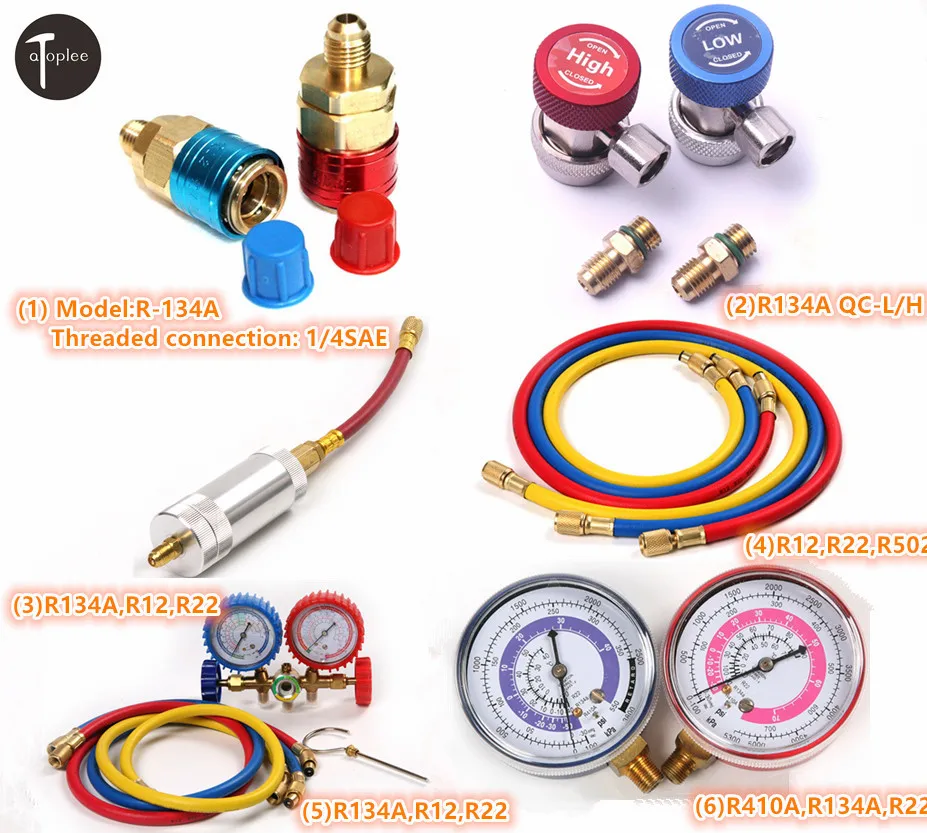R134A/R12/R22 автомобильное кондиционирование воздуха шланги для зарядки хладагента