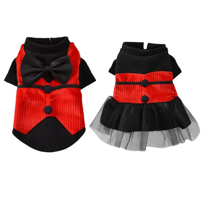 Джентльменская Одежда для собак свадебный костюм официальная рубашка маленьких