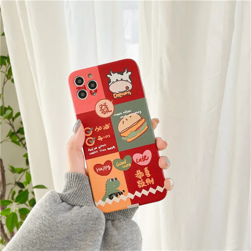 

Cute Cartoon Case for iPhone Silicone iPhone 11Pro MAX Case/12 Pro Max/XS MAX/11 pro/12 funda iphone 12 pro чехол на айфон 11