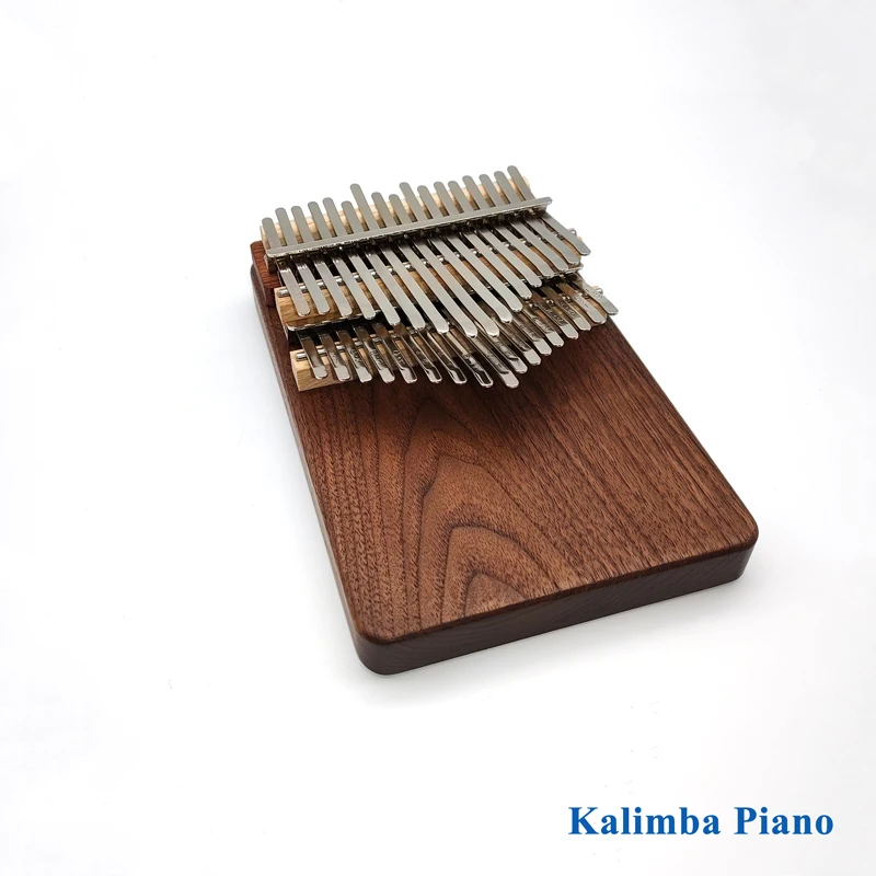 Handmade Kalimba 34 Key Chromatic Piano Padauk Wood Double Layer keys Keyboard Musical Instruments Music box Mbira 17 21 30Keys