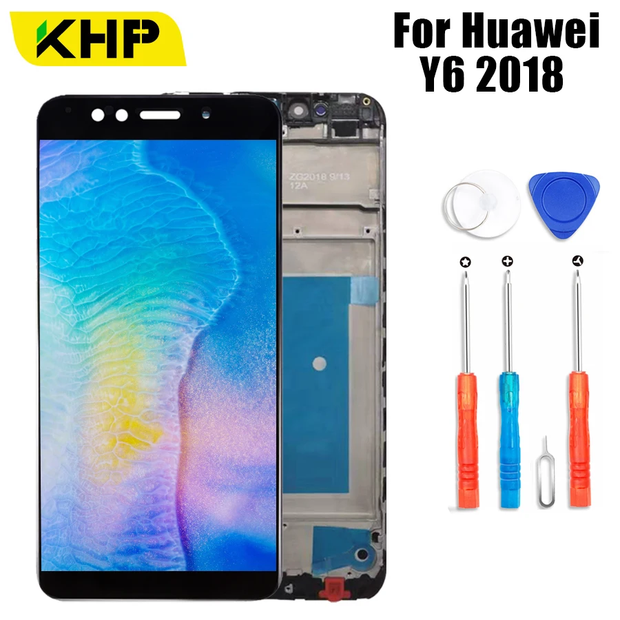 KHP AAAA Оригинальный ЖК дисплей для huawei Y6 2018 рамка сенсорный экран ATU L11 L21 L22 LX1 LX3 L31