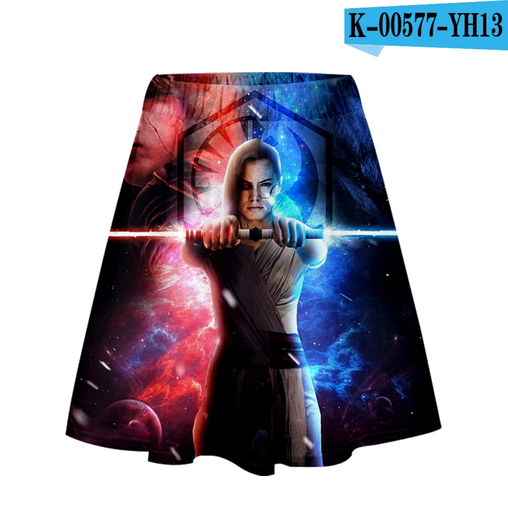 Pictured Star war/одежда с 3D принтом skywalker, повседневная женская юбка, летняя удобная юбка, топы, крутые женские юбки, Лидер продаж - Цвет: Pictured