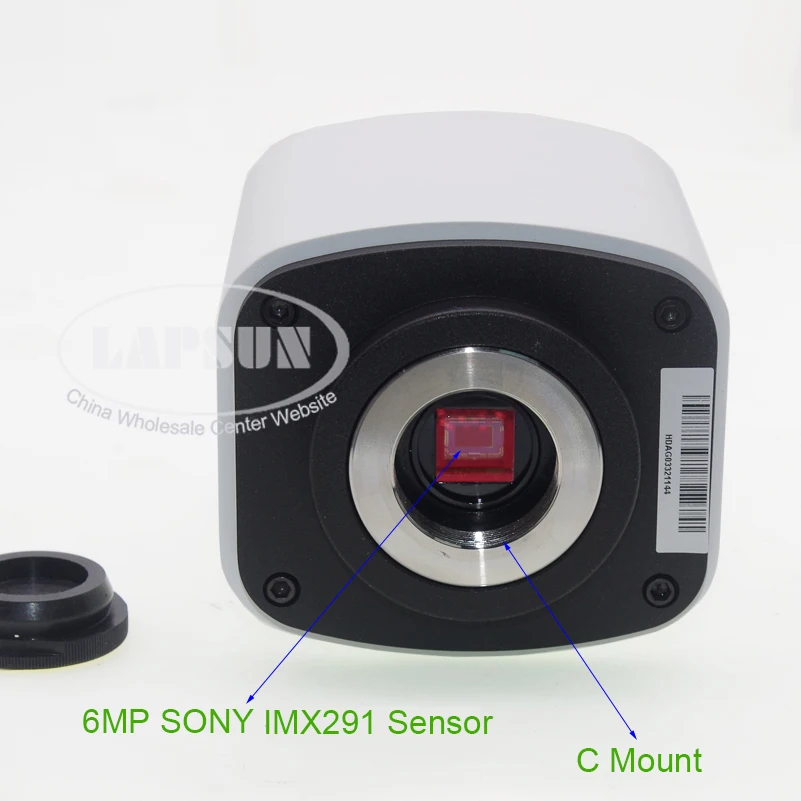 6MP 60FPS Автофокус фокусный IMX290 HDMI USB синхронизация видео промышленный микроскоп