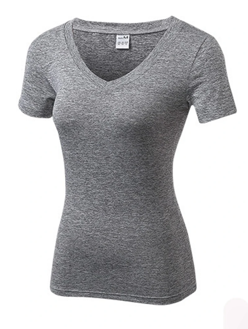 Женская спортивная футболка для бега фитнес топ колготки майка быстросохнущая