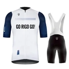 2021 GO Rigo Go Велоспорт Джерси летний комплект велосипедная форма для мужчин дорожный велосипед костюм велосипедный короткий нагрудник форма MTB Maillot RopaCiclismo