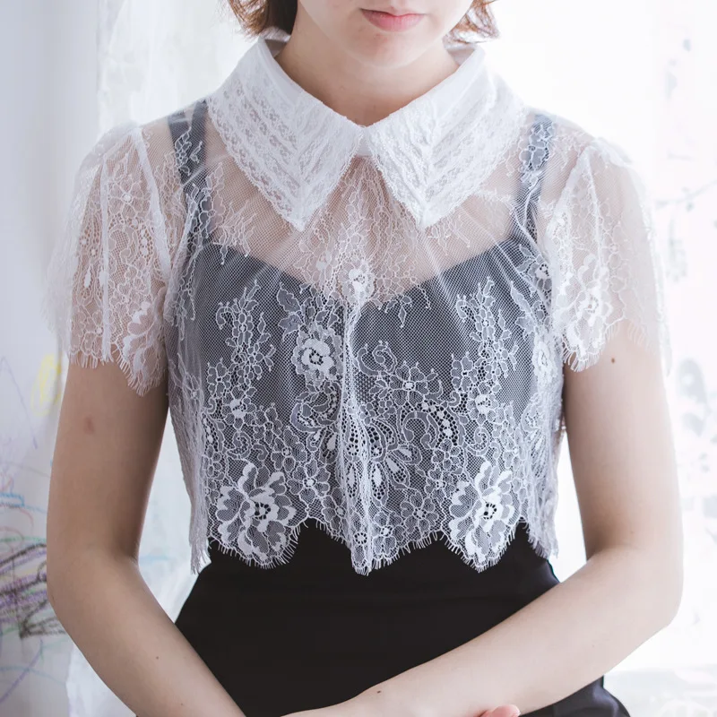 

Korean version autumn winter all-match fake collar children lace collar shirt multi-functional bottoming decorative shirt collar