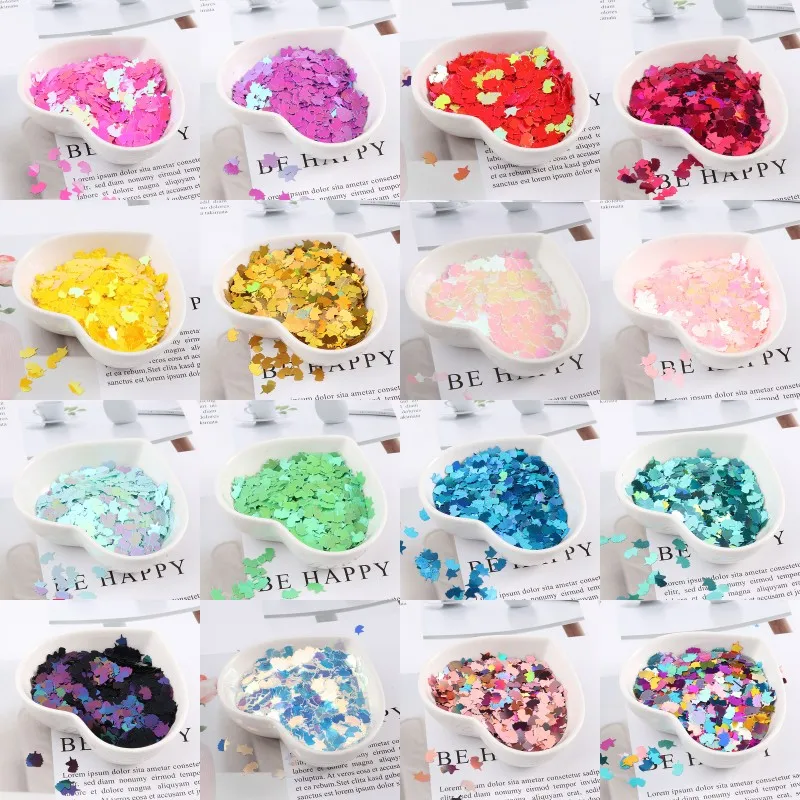 10 г/лот 5*8 мм ультратонкие ногти в форме единорога блестки для украшения ногтей