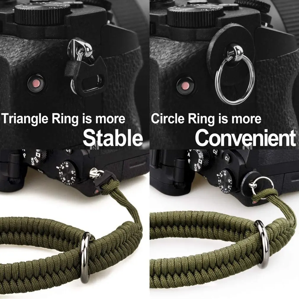 

Hand-woven Digital Survival Bracelet Camera Strap Elegant General Camera Adjustable Length Durable Bracelet