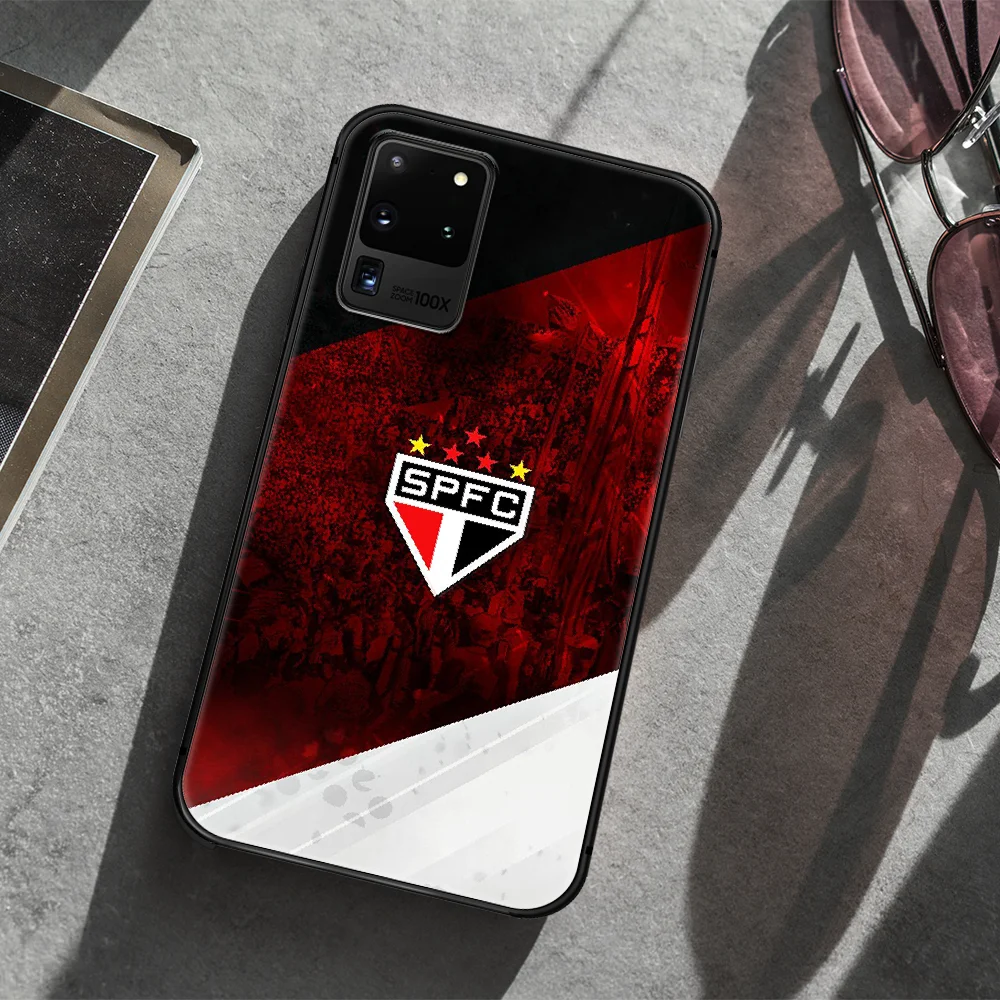 

Sao Paulo Futebol Clube Phone Case Cover Hull For Samsung Galaxy S 7 8 9 10 e 20 FE edge uitra plus Note 9 10 20 black Hoesjes