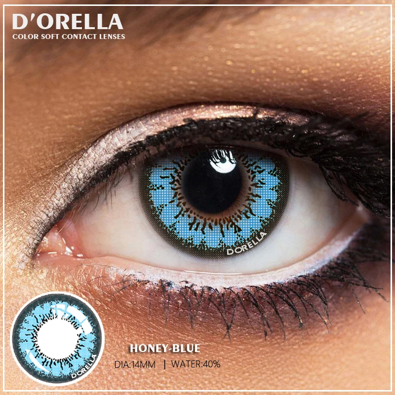 

D'ORELLA 1 Pair(2pcs) GUNOUD series Coloured Contact Lenses for Eyes Cosmetic Contact Lens Eye Color Makeup Eyes