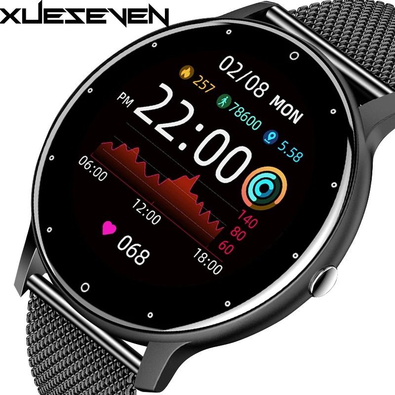 

Смарт-часы XUESEVEN мужские спортивные с Bluetooth, термометром и Пульсометром