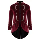 Мужской бархатный блейзер в стиле стимпанк