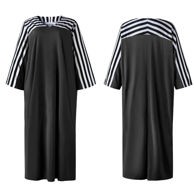 Женское длинное платье в полоску Длинное свободное африканском стиле Анкары