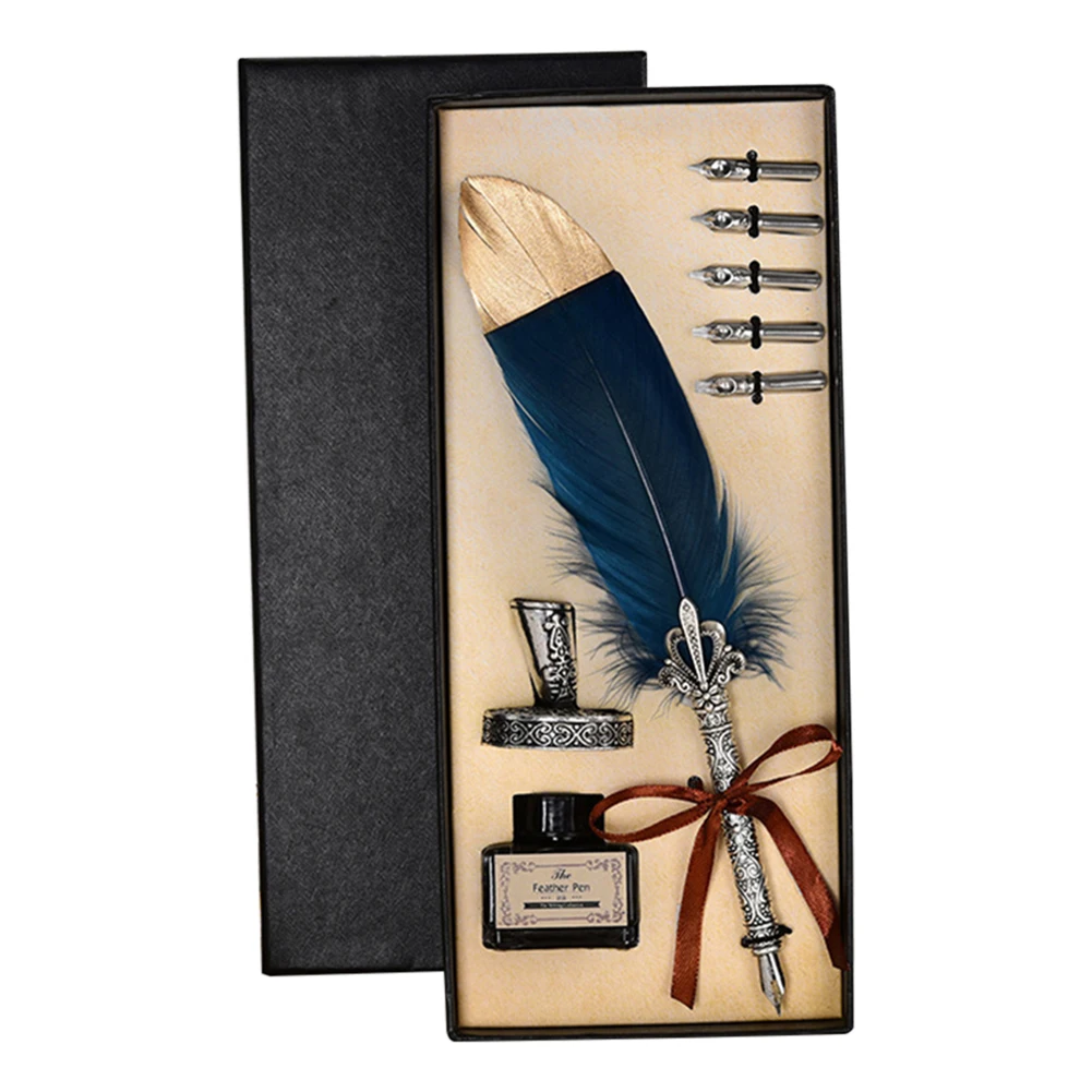 Винтажная каллиграфическая перьевая ручка модная с ручкой набор из 2/5 наконечник