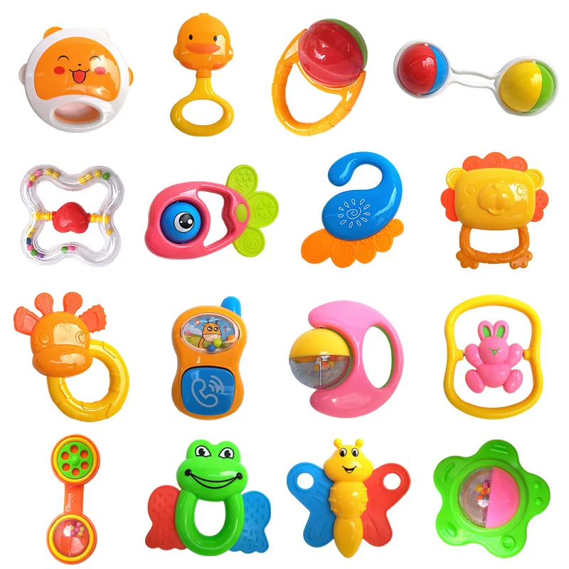 Новинка Детские Силиконовые грызунки с мультяшными животными погремушки