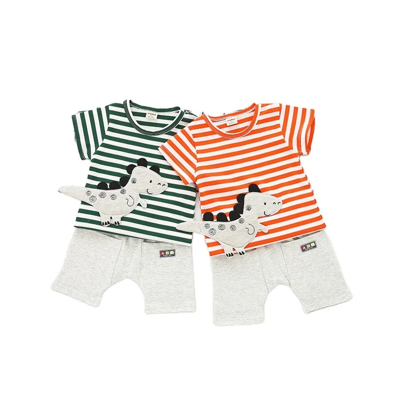 

Infants T-Shirts Shorts 2Pcs/sets Cotton Baby Boys Girls Casual Costume Kids Fashion Sport Suits Summer Children Cartoon Clothes