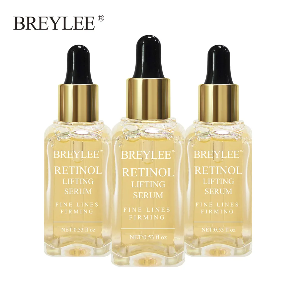 

BREYLEE Retinol Firming Serum Lifting Facial Collagen Essence Anti Remove Wrinkle Anti Aging Face Skin Care Fade Fine Lines 3PCS