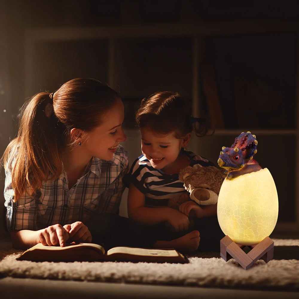 Динозавр игрушки яйцо лампа огни 16 видов цветов динозавр ночник прикроватные