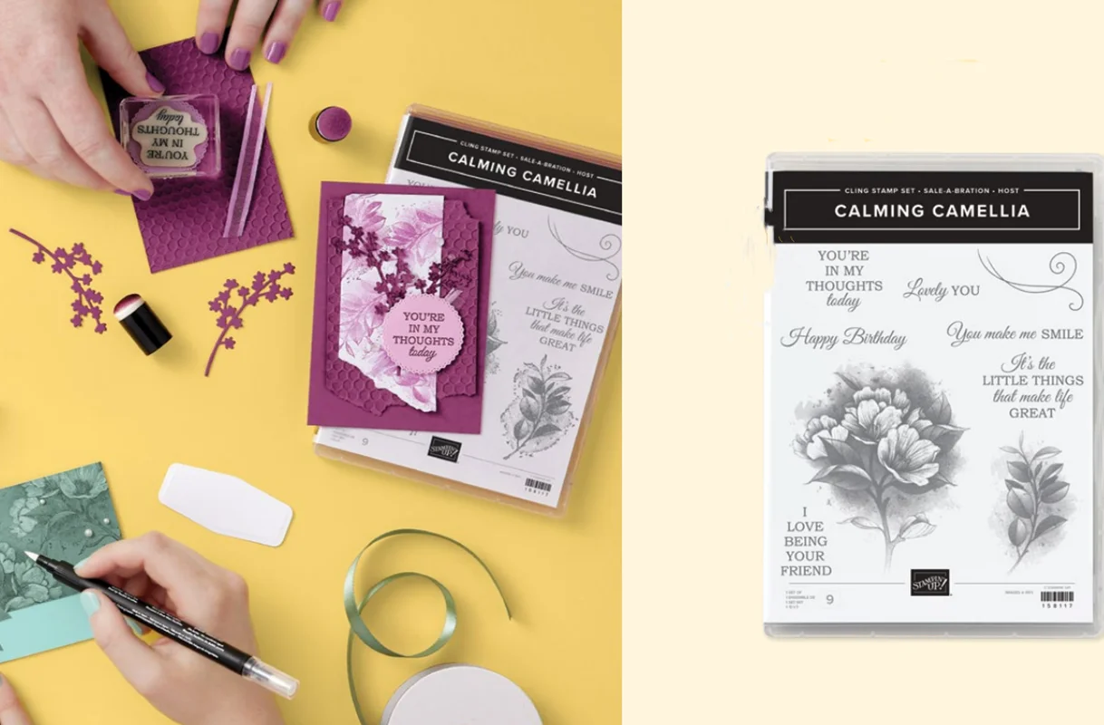 

Calming Camellia New Clear Stamps Metal Cutting Dies Scrapbook Make Paper Card Album Diy Craft Knife Mould Blade Punch Die 2022