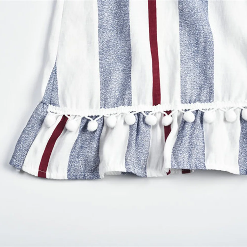 2019 летнее элегантное модное платье в полоску сексуальное винтажное повседневное