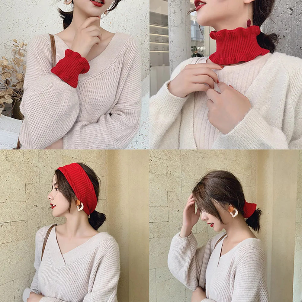 Новый осенний зимний Корейский грибковый воротник шарф женский