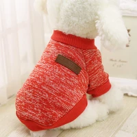 classical dog sweater warm thickened knitted pullover sweatshirt coat for dog warm clothes for autumn and winter dog clothes