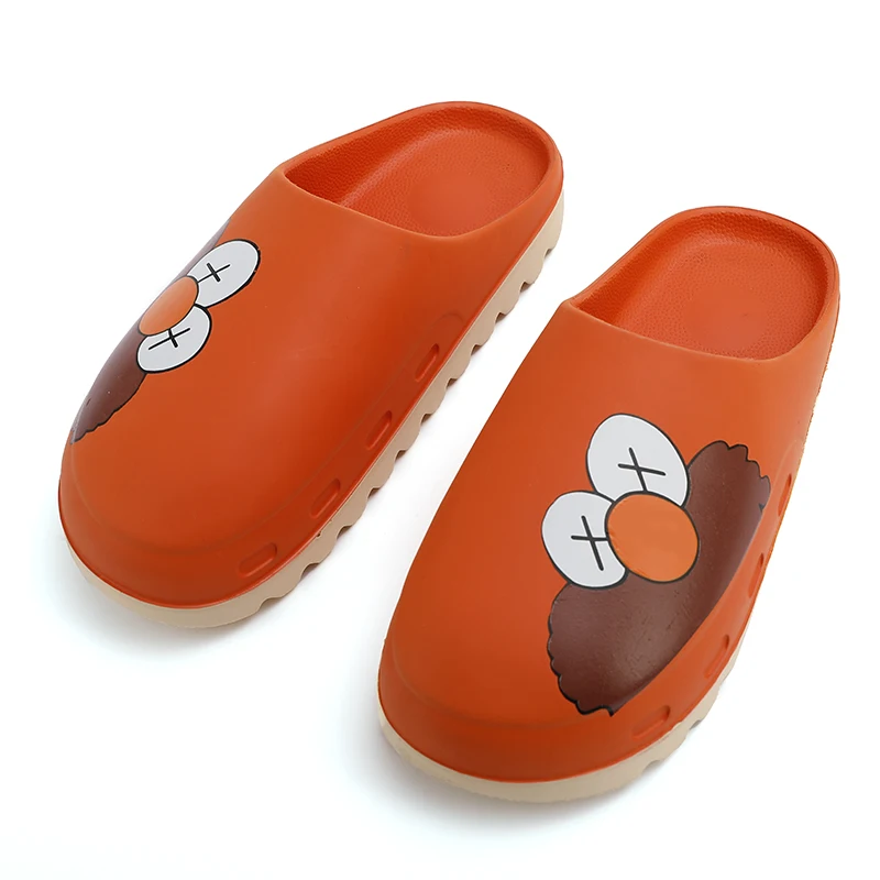 

Unisex Slippers Summer Slides Beach Shoes Outdoor Indoor Casual Painted Cartoon Sandals Couple Slippers for Men and Women