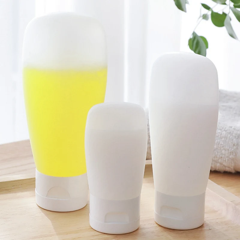 

Portable Soft Silicone Refillable Bottle Empty Travel Bottle For Lotion Shampoo Cosmetic Squeeze Containers 30/60/100ml