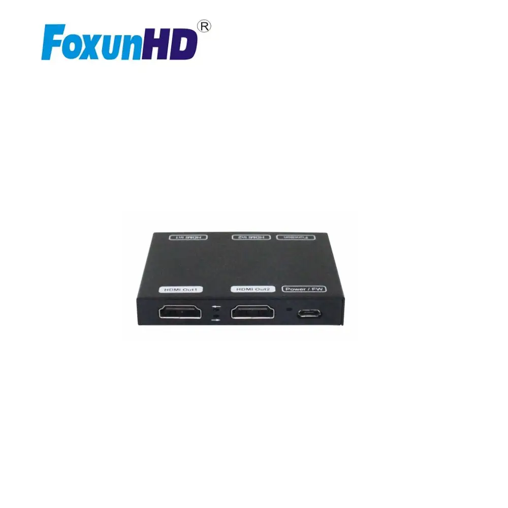 Сплиттер Foxun 1X2 HDMI с поддержкой HDCP2.2 HDR10 4k @ 60hz SW11 переключатель 2 входа 1 выход |