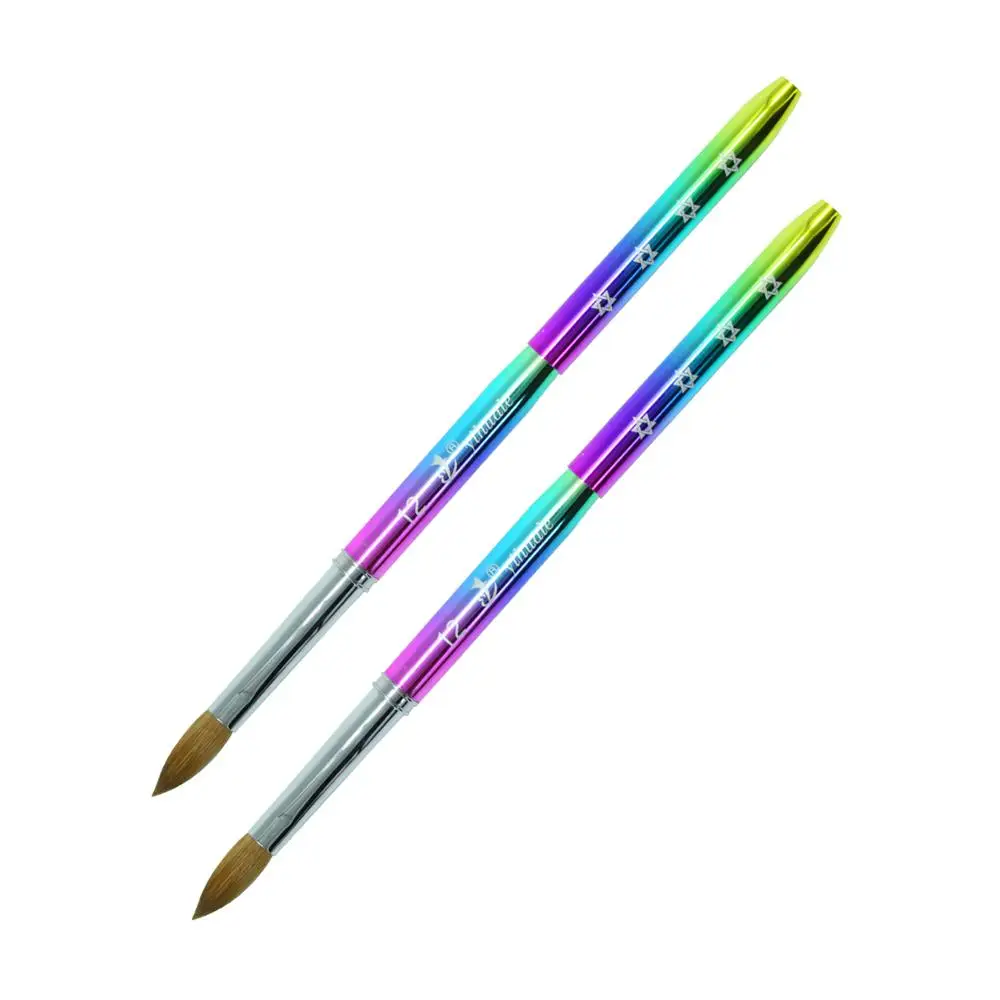 Eval Rainbow 100% соломенная щетка для волос металлическая ручка акриловая ногтей УФ