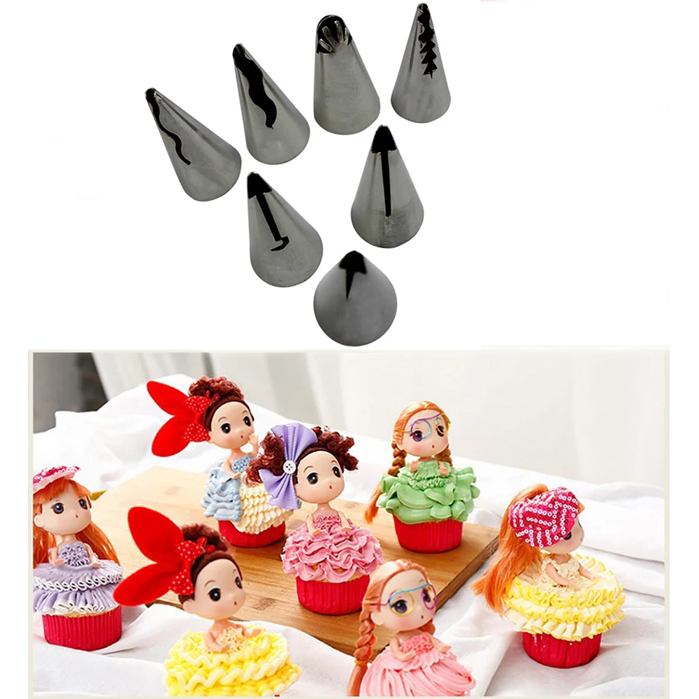 7 шт. кондитерские насадки для украшения торта и шоколада|Принадлежности выпечки|