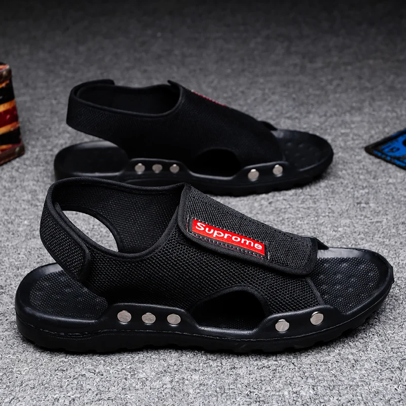 

Genuine Leather Men Shoes Summer New Large Size Men's Sandals Men Sandals Fashion Sandals Slippers