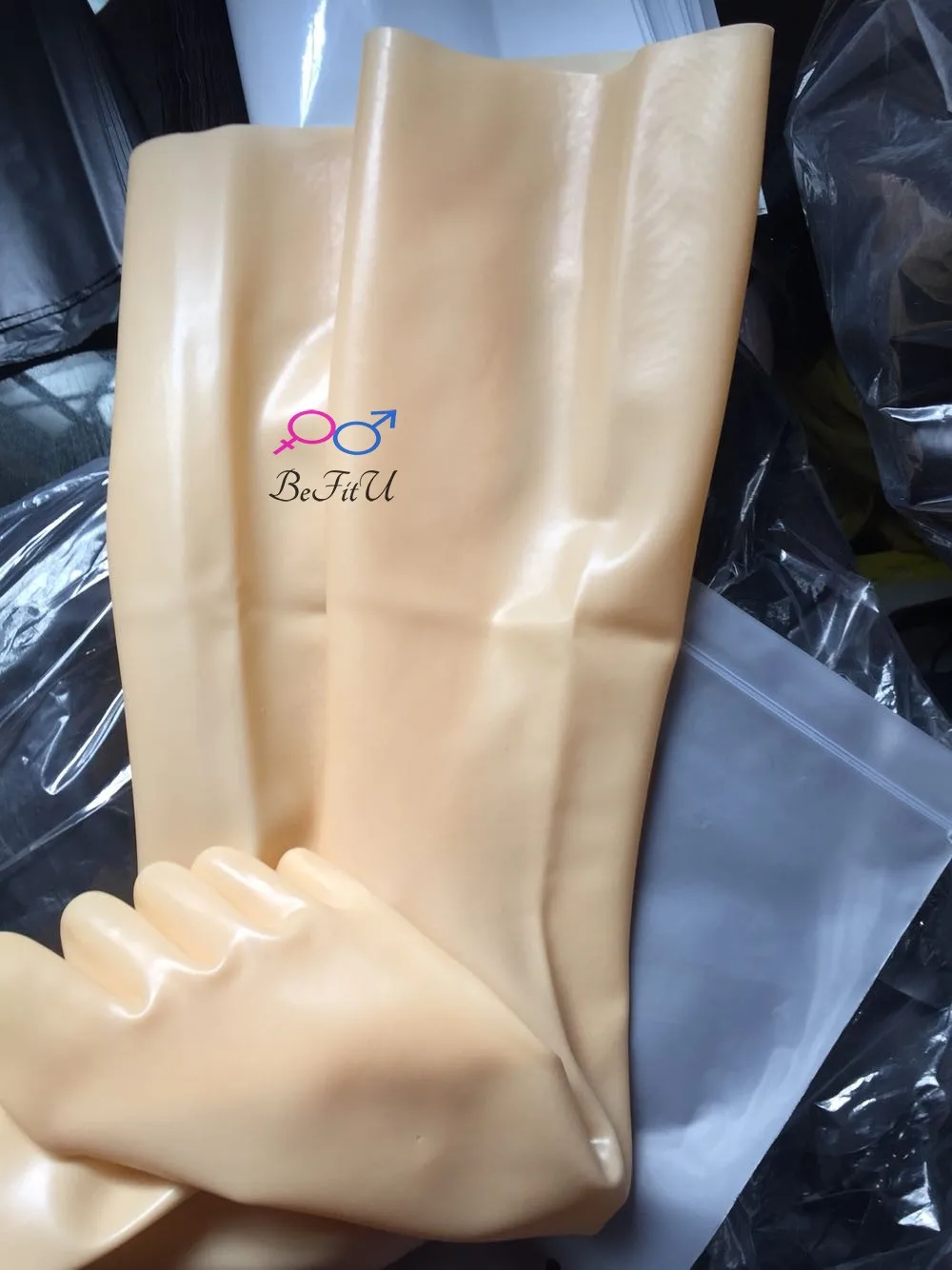 Новые резиновые длинные гольфы, Чулки с пятью пальцами, натуральный латекс, бесшовные носки унисекс